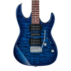 Ibanez GRX70QAL TBB - Guitarra Eléctrica zurdo- Transparent Blue Burst
