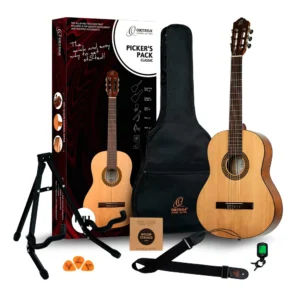 ORTEGA RPPC44 - Pack de Guitarra Clásica Picker’s Pack 4/4 - Natural