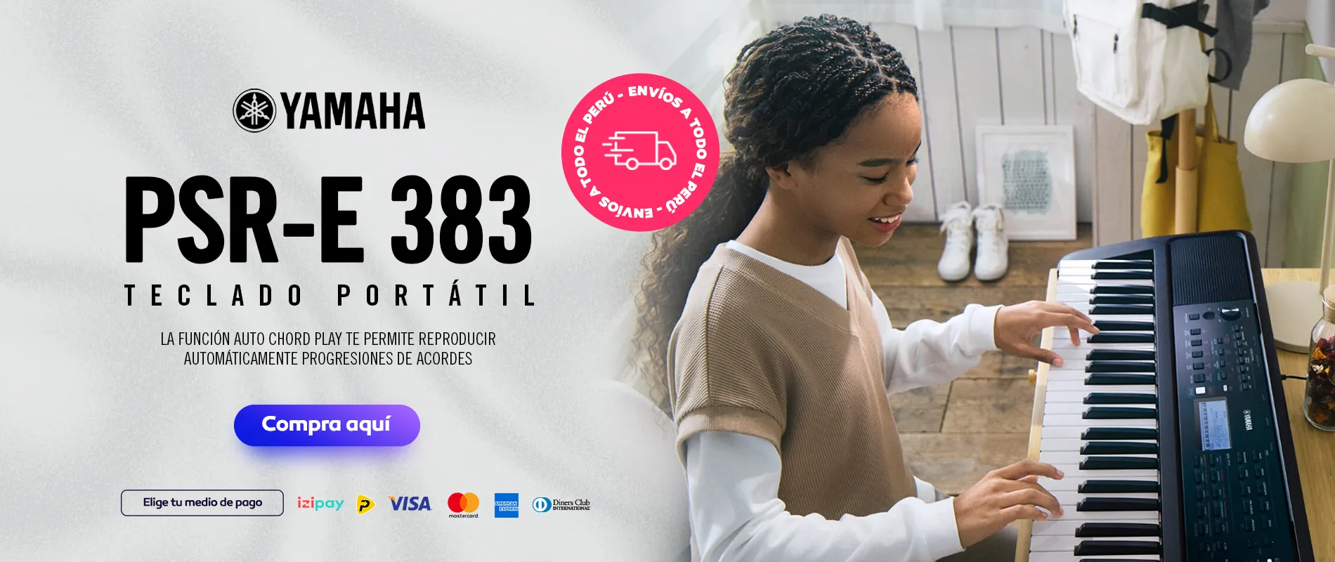 Banner web teclado yamaha psr-e383
